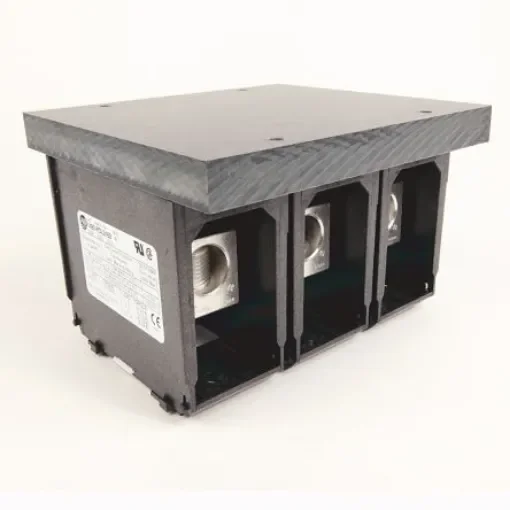 Allen Bradley Distribution Block, 6 Way, 335A, 600 V, Black - 1492-PDL3163 product image