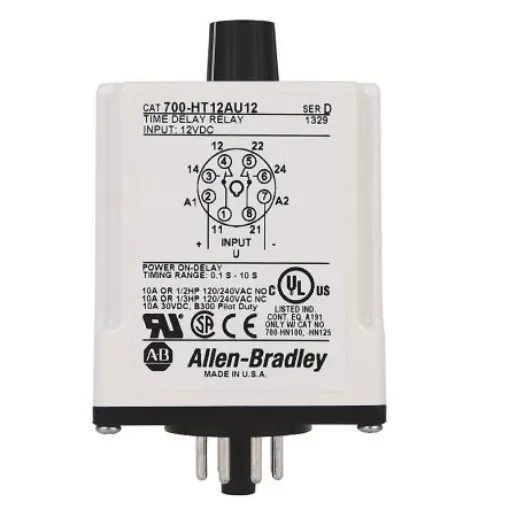 Allen Bradley Timer Relay, 240V ac, 1-Function - 700-HT12BA2 product image