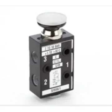 Norgren Button 3/2 Mechanical Valve Martonair Series, G 1/8, 1/8, III B - S/666/1 product image