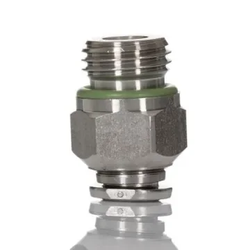 Norgren Pneufit S Series Straight Threaded Adaptor, G 1/4 Male to Push In 6 mm, Threaded-to-Tube Connection Style - S02250628 product image