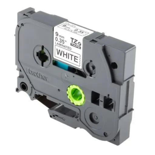 Brother Black on White Label Printer Tape, 8 m Length, 9 mm Width - TZe-221 product image