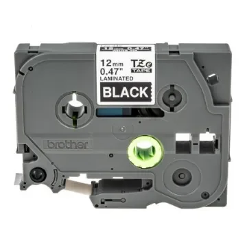 Brother White on Black Label Printer Tape, 8 m Length, 12 mm Width - TZe-335 product image