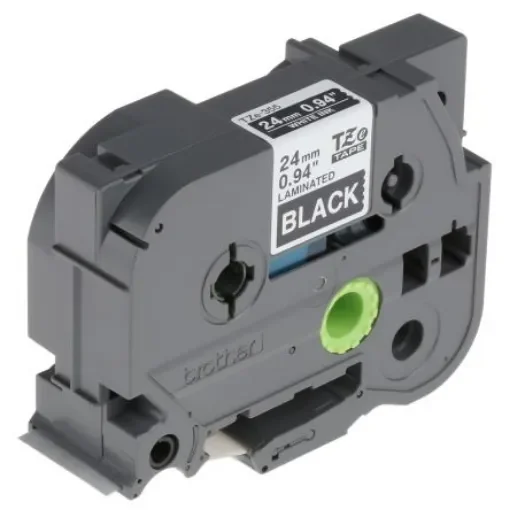 Brother White on Black Label Printer Tape, 8 m Length, 24 mm Width - TZe-355 product image