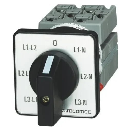 Socomec Panel Mount Changeover Switch - 16A Maximum Current, IP44 - 192K0013 product image