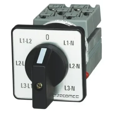 Socomec Panel Mount Changeover Switch - 16A Maximum Current, IP65 - 192K1013 product image