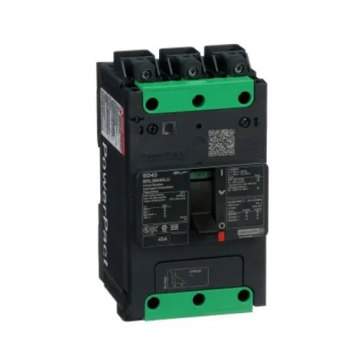 Schneider Electric, PowerPact MCCB Molded Case Circuit Breaker 3P 45A - BDL36045LU product image