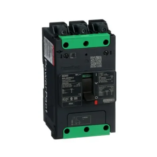 Schneider Electric, PowerPact MCCB Molded Case Circuit Breaker 3P 60A - BDL36060LU product image