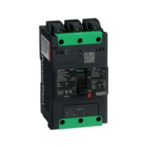 Schneider Electric, PowerPact MCCB Molded Case Circuit Breaker 3P 100A - BGL36100LU product image