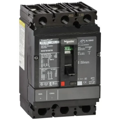 Schneider Electric, PowerPact MCCB Molded Case Circuit Breaker 3P 40A - NHDF36040TW product image