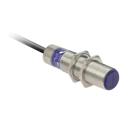 Telemecanique Sensors Diffuse with Background Suppression Photoelectric Sensor, Threaded Miniature Sensor, 2 m - XU8M18MB230 product image