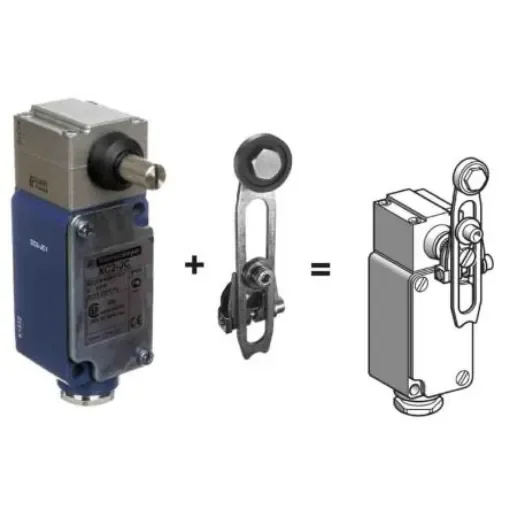 Telemecanique Sensors Roller Lever Limit Switch, 1CO, IP65, IP657, SP, Metal Housing, 500V ac Max, 10A Max - XC2JC10131 product image