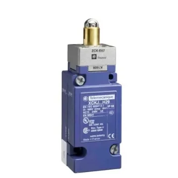 Telemecanique Sensors Roller Plunger Limit Switch, 1CO, IP66, SP, Metal Housing, 500V ac Max, 10A Max - XCKJ1167H29 product image