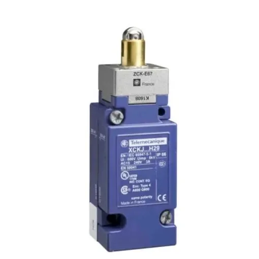 Telemecanique Sensors Roller Plunger Limit Switch, 1CO, IP66, SP, Metal Housing, 500V ac Max, 10A Max - XCKJ1167H29 product image