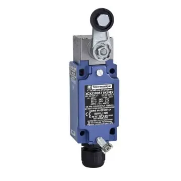 Telemecanique Sensors Roller Lever Limit Switch, 2NC/1NO, IP66, 3P, Metal Housing, 400V ac Max, 6A Max - XCKJ390511H29EX product image