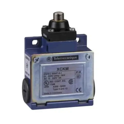 Telemecanique Sensors Plunger Limit Switch, 1NC/1NO, IP66, DP, Metal Housing, 500V ac Max, 10A Max - XCKM101 product image
