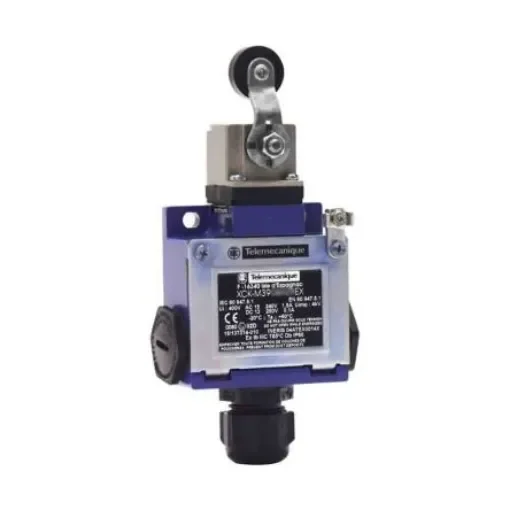Telemecanique Sensors Roller Lever Limit Switch, 2NC/1NO, IP66, 3P, Metal Housing, 400V ac Max, 6A Max - XCKM3915H29EX product image