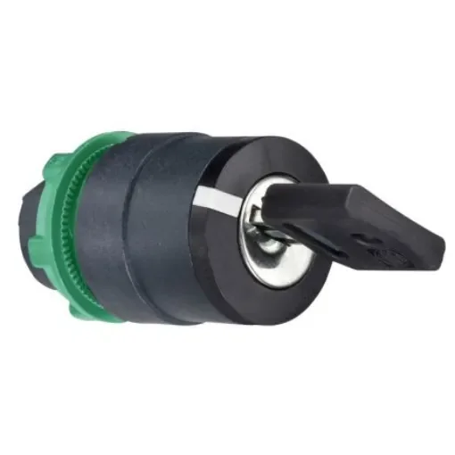Schneider Electric ZB5 2-position Key Switch Head, Latching, 22mm Cutout - ZB5AG02D product image