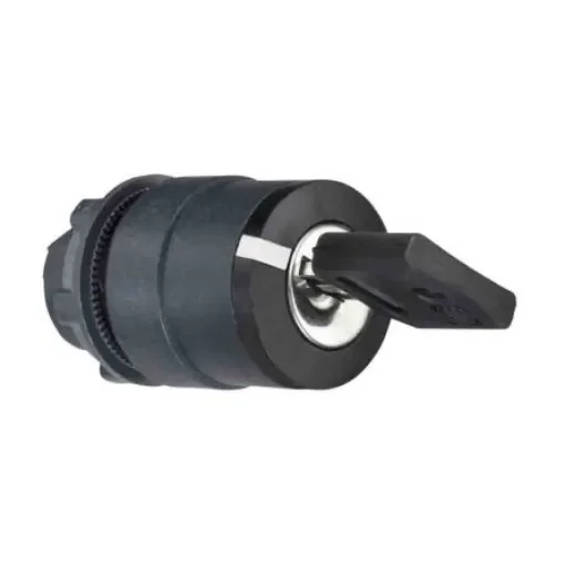 Schneider Electric ZB5 2-position Key Switch Head, Spring Return, 22mm Cutout - ZB5AG6D product image