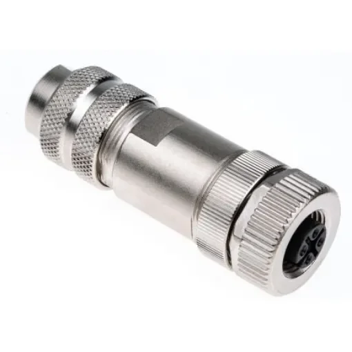 binder Circular Connector, 4 Contacts, Cable Mount, M12 Connector, Plug, Female, IP67, 713 Series - 99 1430 812 04 product image