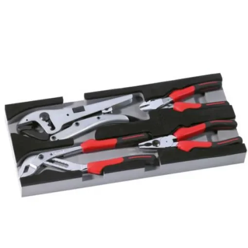 SAM 4-Piece Plier Set, Bent, Straight Tip - P21-J4M product image