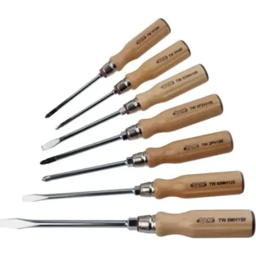 SAM Phillips; Pozidriv; Slotted Screwdriver Set, 7-Piece - TW-J7 product image