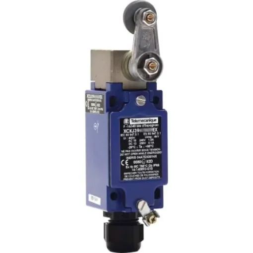 Telemecanique Sensors Roller Limit Switch, 2NC/1NO, IP66, IP67, Plastic Housing, 6A Max - XCKJ390513H29EX product image