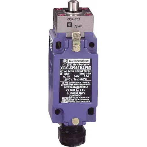 Telemecanique Sensors Plunger Limit Switch, 2NC/1NO, IP66, Metal Housing, 6A Max - XCKJ3961H29EX product image