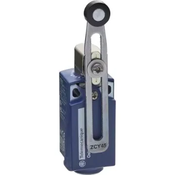 Telemecanique Sensors Roller Limit Switch, 1NC/1NO, IP66, IP67, Plastic Housing, 10A Max - XCKP2545G11 product image