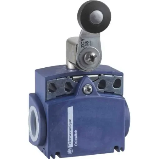 Telemecanique Sensors Roller Limit Switch, 1NC/1NO, IP66, IP67, Plastic Housing, 10A Max - XCKT2118G11 product image