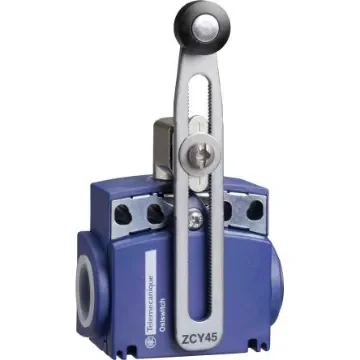 Telemecanique Sensors Roller Limit Switch, 1NC/1NO, IP66, IP67, Plastic Housing, 10A Max - XCKT2145G11 product image