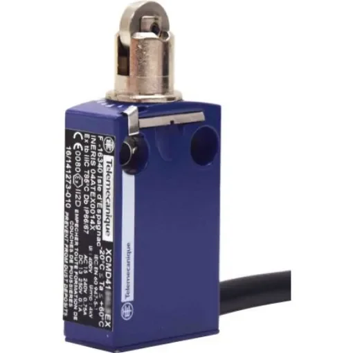 Telemecanique Sensors Roller Limit Switch, 2NO/2NC, IP66, IP67, Metal Housing, 6A Max - XCMD4102L5EX product image