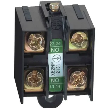 Telemecanique Sensors Limit Switch Contact Block, OsiSense XC, 2NO - XE2NP3131 product image
