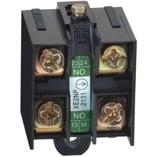 Telemecanique Sensors Limit Switch Contact Block, OsiSense XC, 2NO - XE2NP3131 product image