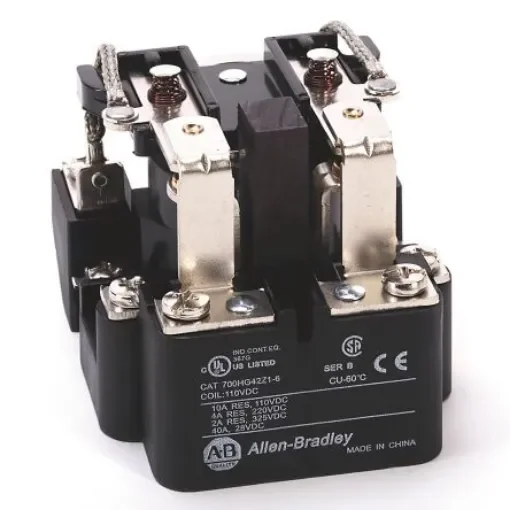 Allen Bradley Panel Mount Non-Latching Relay, 24V ac Coil, 40A Switching Current, DPST - 700-HG47A24 product image