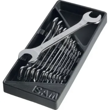 SAM 10-N Series Set of open-end wrench, 6 x 7mm, Metric, No, Double Ended, No - 10N-J12DM product image