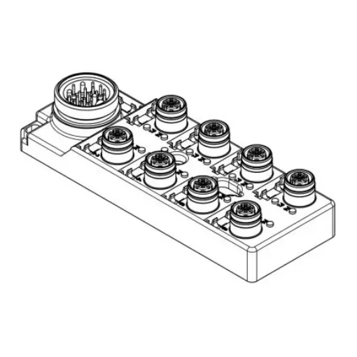 Brad from Molex 120119 Series Sensor Box, M12, 5 way, 8 port - 1202510083 product image