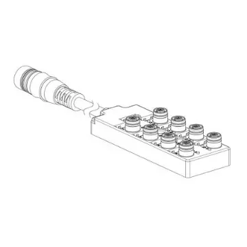 Brad from Molex 120119 Series Sensor Box, M12, 600mm cable, 5 way, 8 port - 1202510096 product image