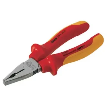 SAM Combination Pliers, 185 mm Overall, Straight Tip, 37mm Jaw - 204-18TI product image