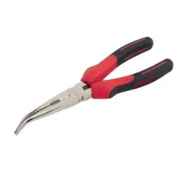 SAM Long Nose Pliers, 200 mm Overall, Bent Tip, 73mm Jaw - 239-20GE product image