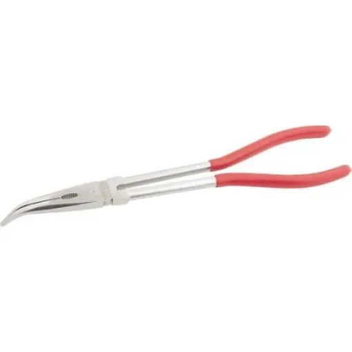 SAM Long Nose Pliers, 280 mm Overall, Bent Tip, 45mm Jaw - 239-28CP product image