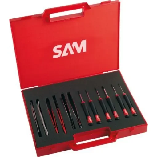 SAM 12 Piece Electronics Tool Kit with Box - 276-J12 product image