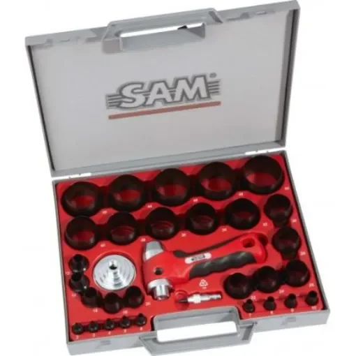 SAM , 32 Piece Punch Kit With Joint Cutter Twining, Punches - 694-C-32-N product image