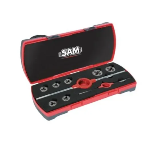 SAM 7-Piece Thread Tap & Die Set, M3 - M12 Dies - CF-9 product image