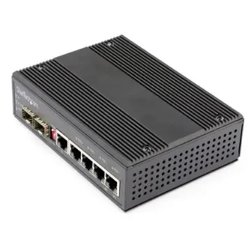 StarTech.com IES1G52UP12V, Unmanaged 6 Port Gigabit Switch With PoE product image