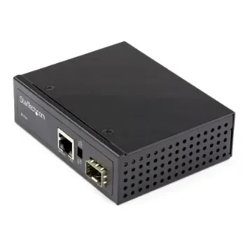 StarTech.com RJ45, SFP Ethernet Media Converter, Single Mode, Multi Mode, 10 Mbps, 100 Mbps, 1000 Mbps, Full Duplex - IMC1GSFP60W product image