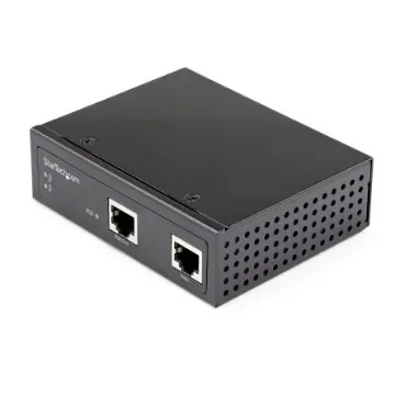 StarTech.com RJ45 Ethernet Media Converter, 10Mbps, 100Mbps, 1000Mbps, Full Duplex 100m - POEINJ1G90W product image