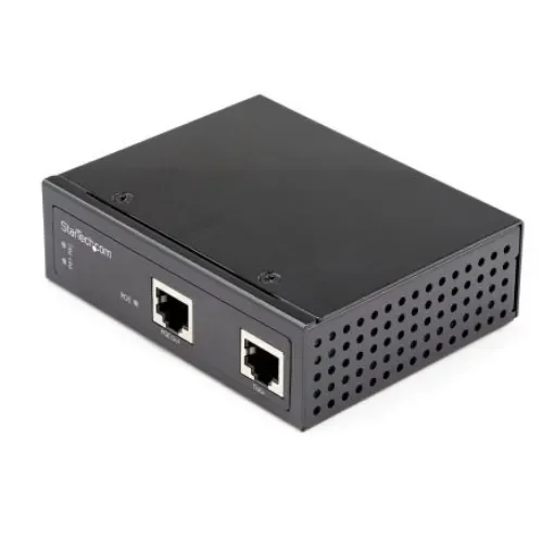 StarTech.com RJ45 Ethernet Media Converter, 10Mbps, 100Mbps, 1000Mbps, Full Duplex 100m - POEINJ1G90W product image
