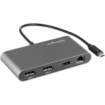 StarTech.com Dual Monitor 5K Thunderbolt 3 Docking Station with DisplayPort - 1 x USB ports, USB A, USB C - TB3DKM2DPL product image