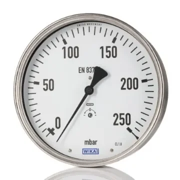 WIKA G 1/2 Analogue Pressure Gauge 0bar Back Entry 160mm Outside Diameter - 9877173 product image