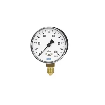 WIKA NPT 1/4 Analogue Pressure Gauge 0bar Bottom Entry 63mm Outside Diameter - 9885991 product image